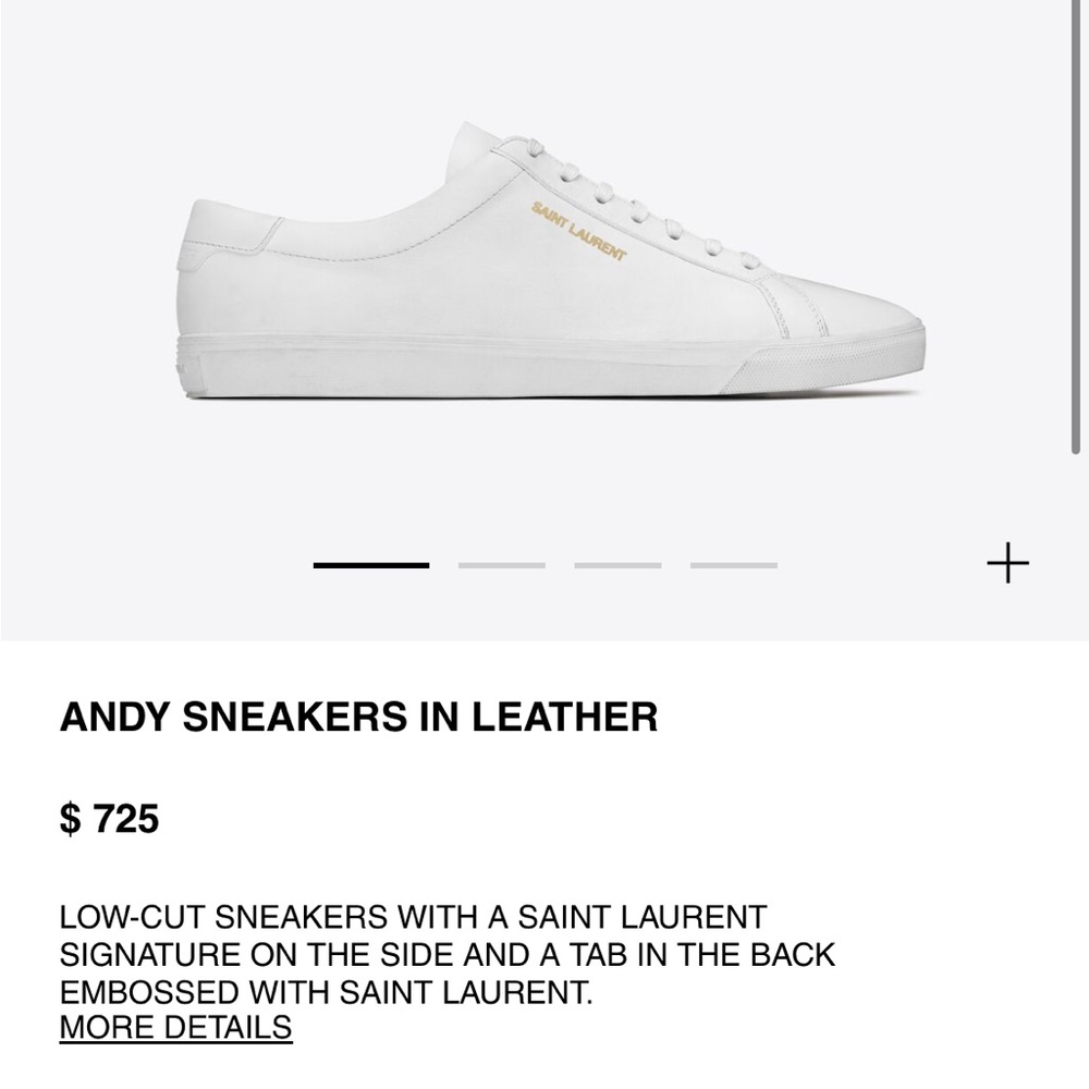 Saint Laurent Andy Leather Sneaker